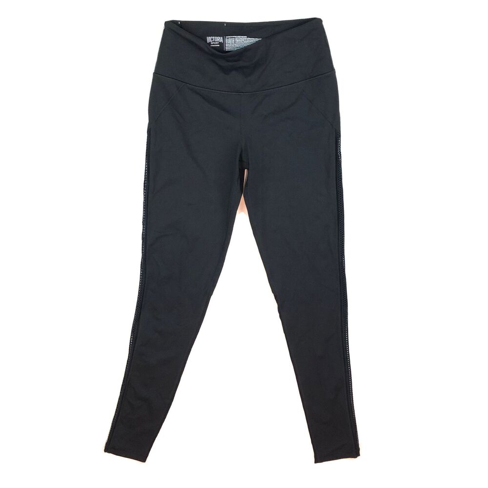 VICTORIA Sport Knockout by Victoria's Secret Black Mesh 30” Inseam Small ZZZ20